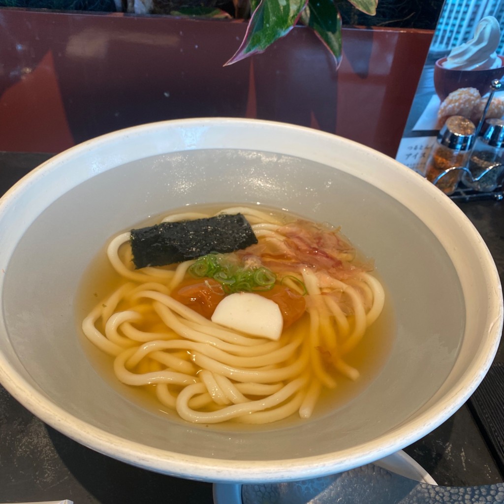 ユーザーが投稿した梅干のおうどんの写真 - 実際訪問したユーザーが直接撮影して投稿した渋谷うどんつるとんたん UDON NOODLE Brasserie 渋谷店の写真