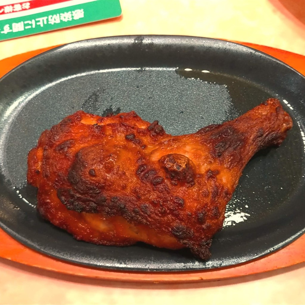 ユーザーが投稿した骨付きもも辛味チキンの写真 - 実際訪問したユーザーが直接撮影して投稿した旭町イタリアンサイゼリヤ ゆめタウン大牟田店の写真