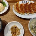 L)焼黒餃子定食 - 実際訪問したユーザーが直接撮影して投稿した立町居酒屋壽ゑ廣 餃子の写真のメニュー情報