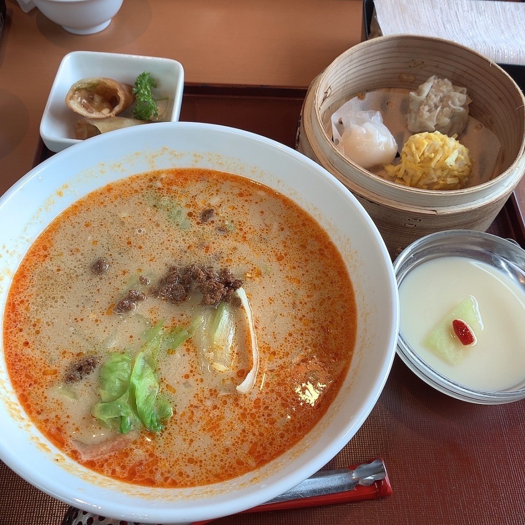 ユーザーが投稿した担々麺飲茶セットLunchの写真 - 実際訪問したユーザーが直接撮影して投稿した菜根中華料理中国名菜 華林の写真