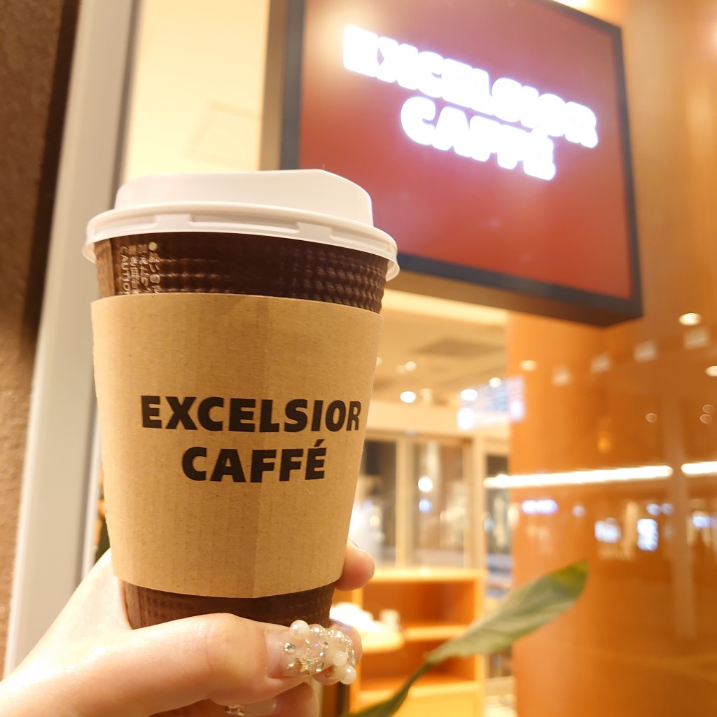 ユーザーが投稿したブレンドコーヒーの写真 - 実際訪問したユーザーが直接撮影して投稿した新都心カフェエクセルシオール カフェ さいたま新都心ランド・アクシス・タワー店の写真