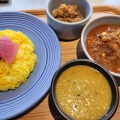 チキンと豆カレーのセット - 実際訪問したユーザーが直接撮影して投稿した猿楽町インド料理ハブモアカレーの写真のメニュー情報