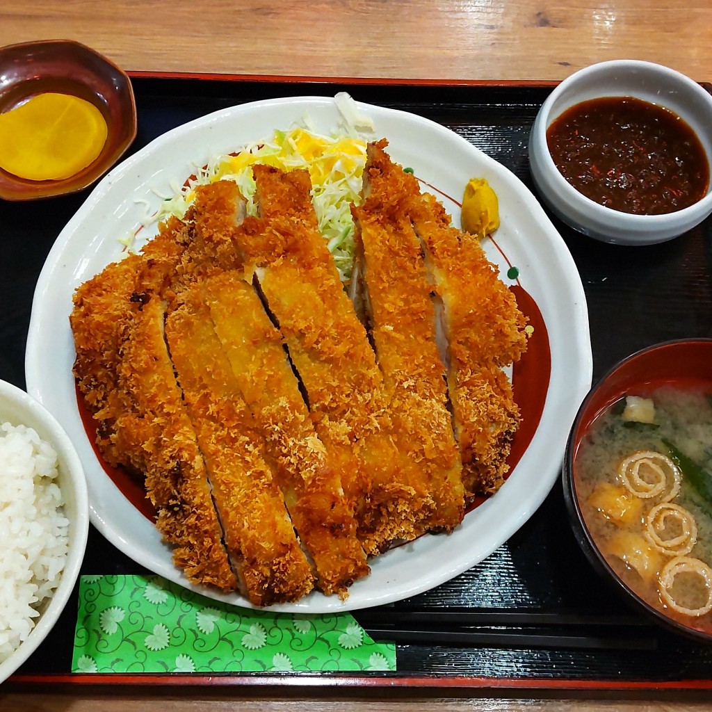 ユーザーが投稿したLunch Wカツ定食の写真 - 実際訪問したユーザーが直接撮影して投稿した柏鶏料理鳥良商店 柏東口店の写真