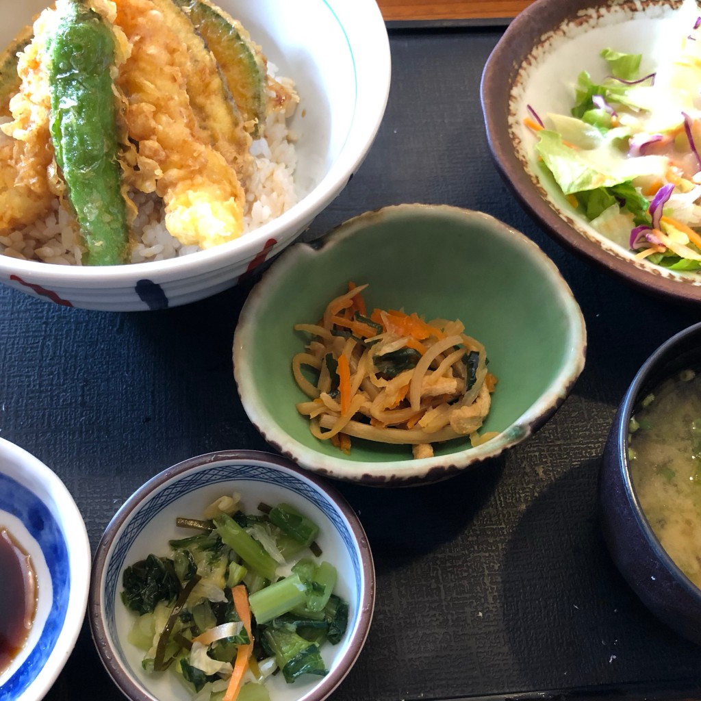 ユーザーが投稿した天丼の写真 - 実際訪問したユーザーが直接撮影して投稿した石和町四日市場和食 / 日本料理藍屋 石和店の写真