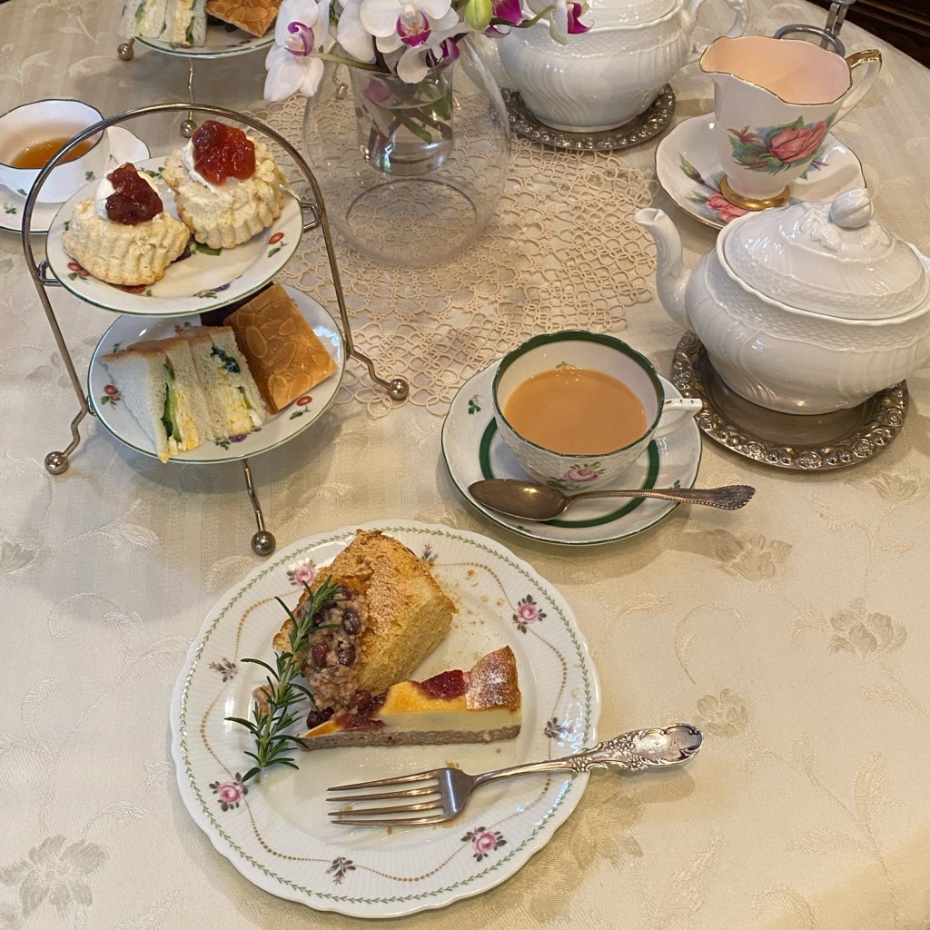 実際訪問したユーザーが直接撮影して投稿した朝日が丘町紅茶専門店ROSE TEA ROOMの写真