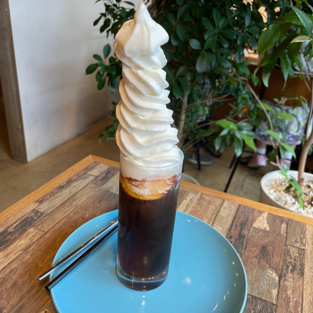 ユーザーが投稿したコーヒーフロートの写真 - 実際訪問したユーザーが直接撮影して投稿した昭和町カフェブルーブルーカフェの写真