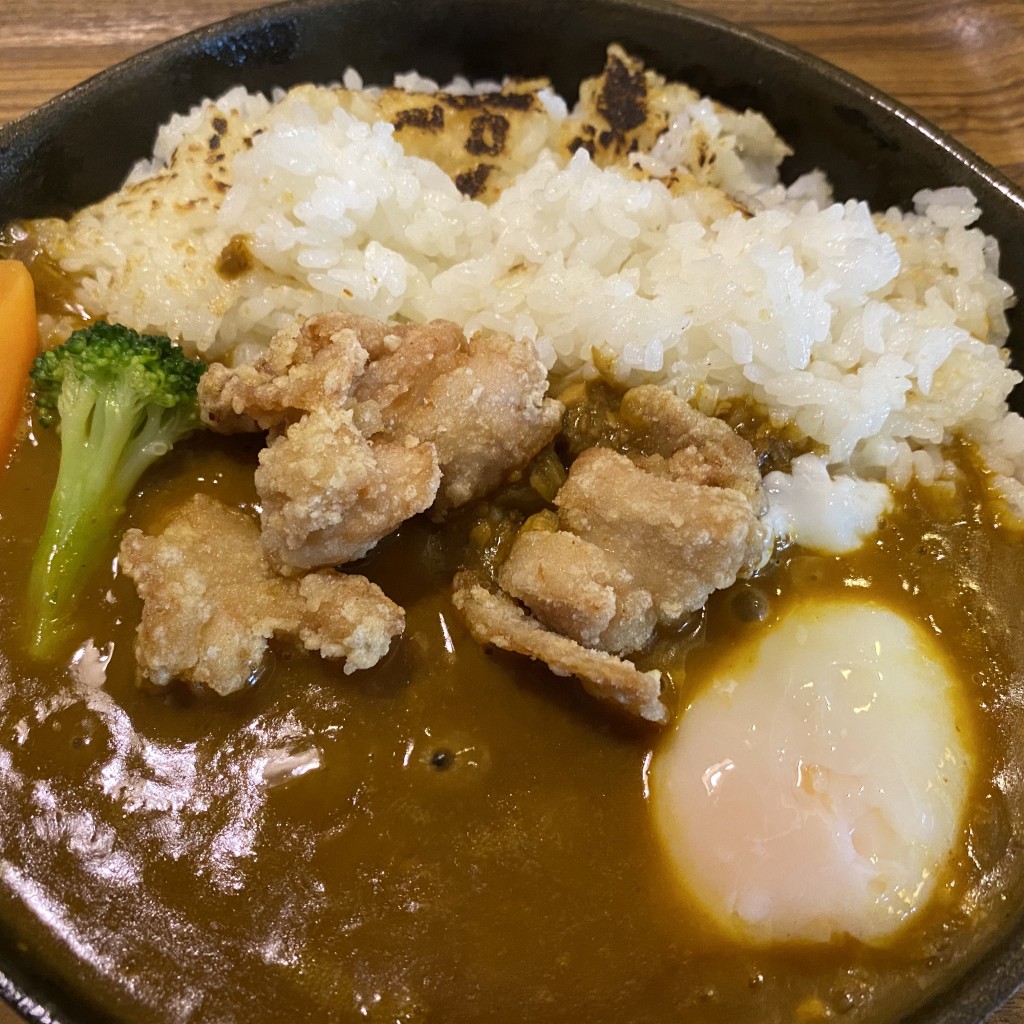 ユーザーが投稿したおこげカレーランチの写真 - 実際訪問したユーザーが直接撮影して投稿した大林町カフェ桜街茶房 集いの大林店の写真