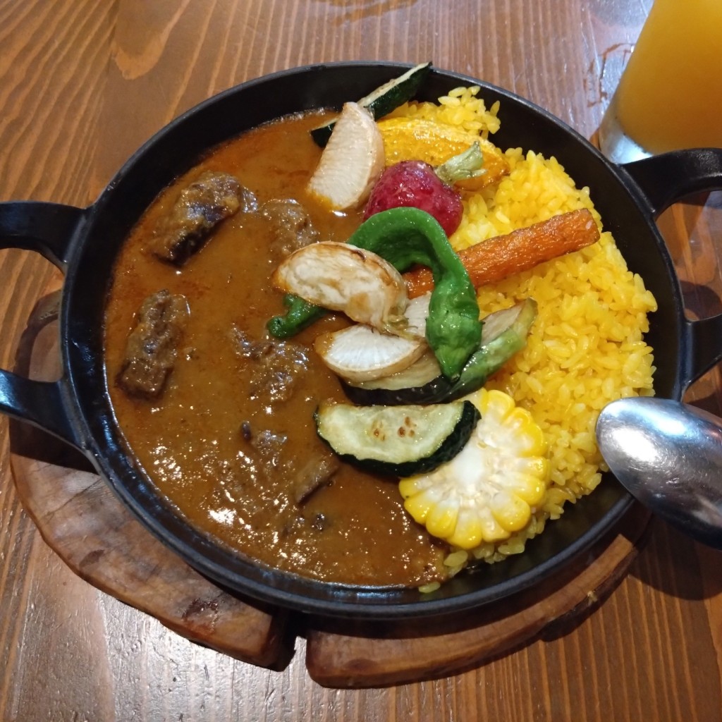 ユーザーが投稿した鹿肉カレーの写真 - 実際訪問したユーザーが直接撮影して投稿した軽井沢東カフェ軽井沢ベジビエの写真