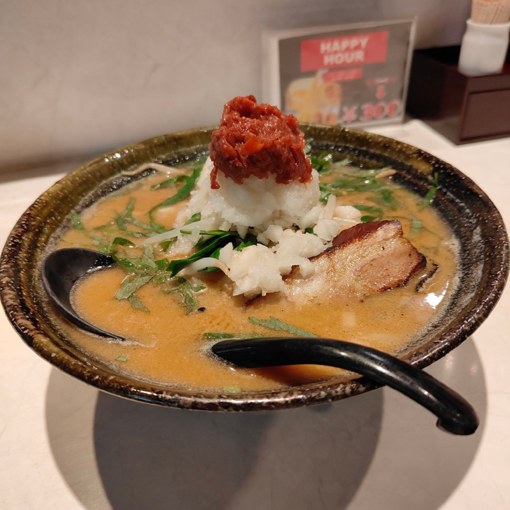 ユーザーが投稿したみぞれラーメンの写真 - 実際訪問したユーザーが直接撮影して投稿した中央ラーメン / つけ麺蘭丸の写真