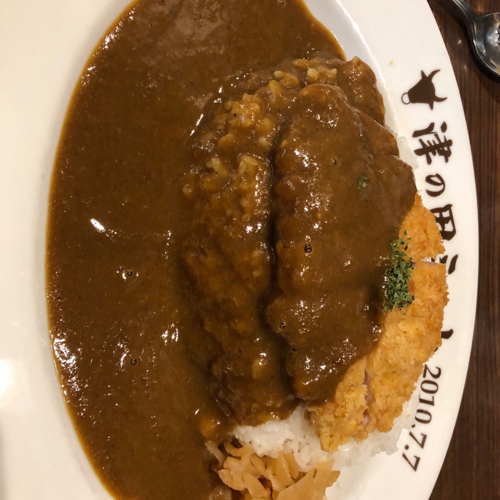 ユーザーが投稿したロースカツカレーの写真 - 実際訪問したユーザーが直接撮影して投稿した城北町カレー津の田カリー エミル高槻店の写真