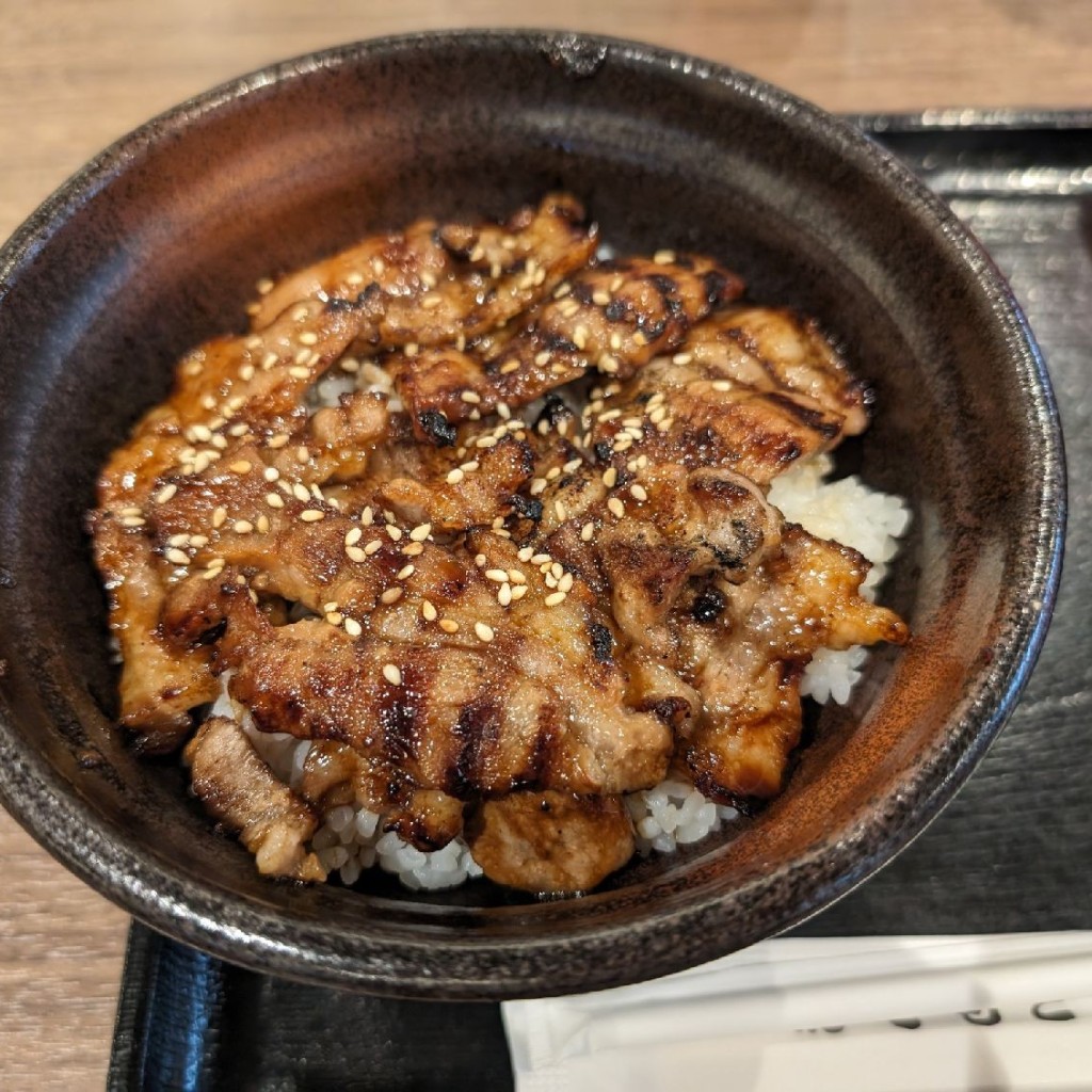 ユーザーが投稿した【従業員】 豚セセリ丼 並の写真 - 実際訪問したユーザーが直接撮影して投稿した利府丼ものマルハのカルビ丼 イオンモール新利府南館店の写真