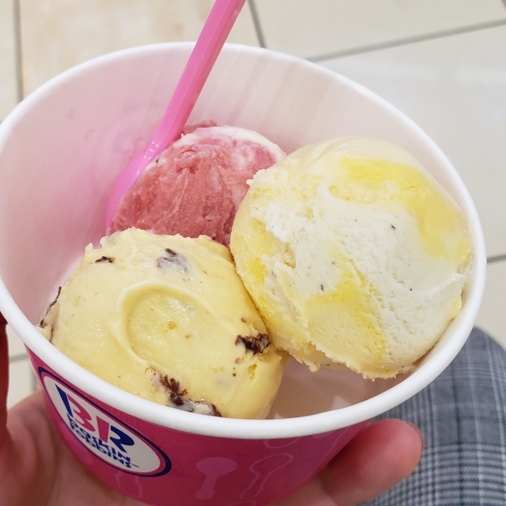 ユーザーが投稿したトリプルポップカップの写真 - 実際訪問したユーザーが直接撮影して投稿した湯野原アイスクリームサーティワンアイスクリーム イオンモール直方店の写真