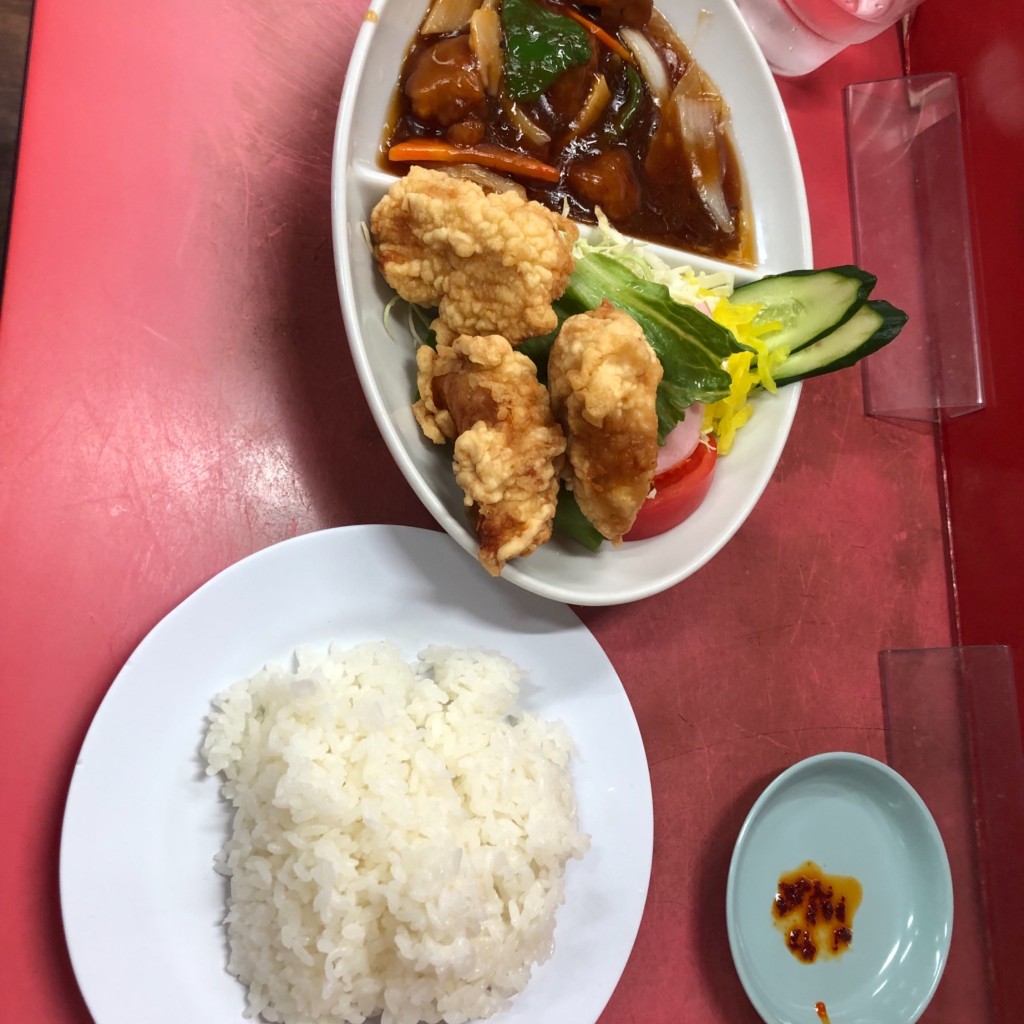 ユーザーが投稿した中華定食Aの写真 - 実際訪問したユーザーが直接撮影して投稿した南西海子町中華料理マルシン飯店の写真