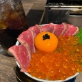 牛タタキウニ丼 - 実際訪問したユーザーが直接撮影して投稿した魚町焼肉肉ときどき魚の写真のメニュー情報