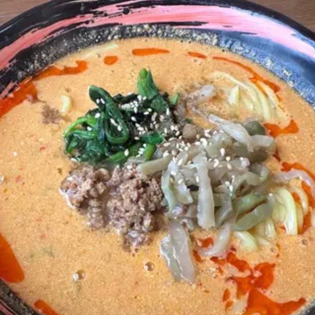 ユーザーが投稿した担々麺 味噌の写真 - 実際訪問したユーザーが直接撮影して投稿した松崎中華料理中華麺食堂 かなみ屋 松崎店の写真