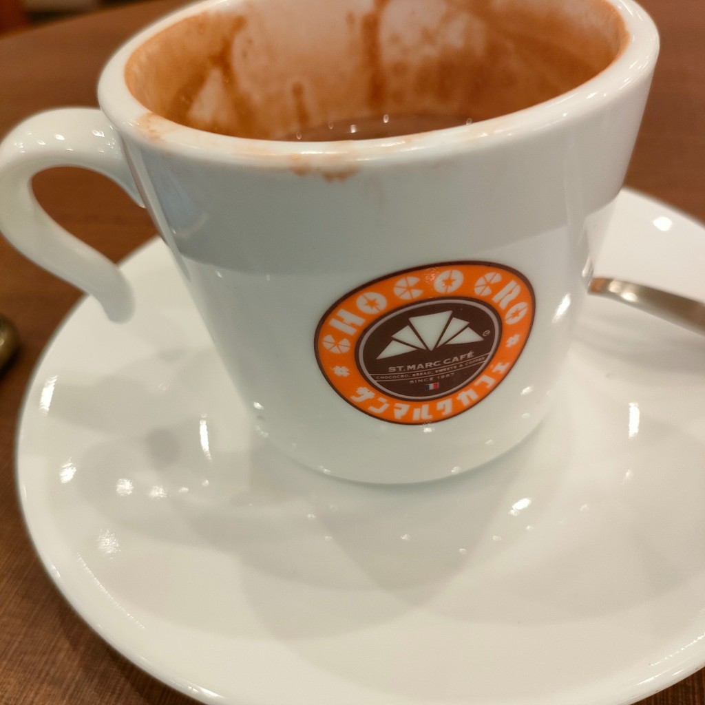 ユーザーが投稿したショコラルージュミルクチョコレートの写真 - 実際訪問したユーザーが直接撮影して投稿した松戸カフェサンマルクカフェ プラーレ松戸店の写真
