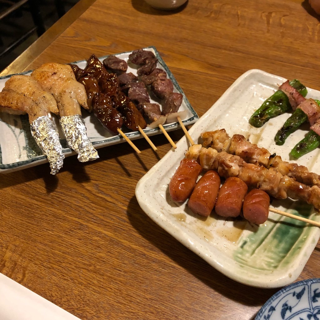 ユーザーが投稿した焼き鳥セットの写真 - 実際訪問したユーザーが直接撮影して投稿した中本町焼鳥寿限無の写真