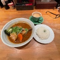 チキンカレー - 実際訪問したユーザーが直接撮影して投稿した南一条西スープカレースープカリー ヒリヒリオオドオリの写真のメニュー情報