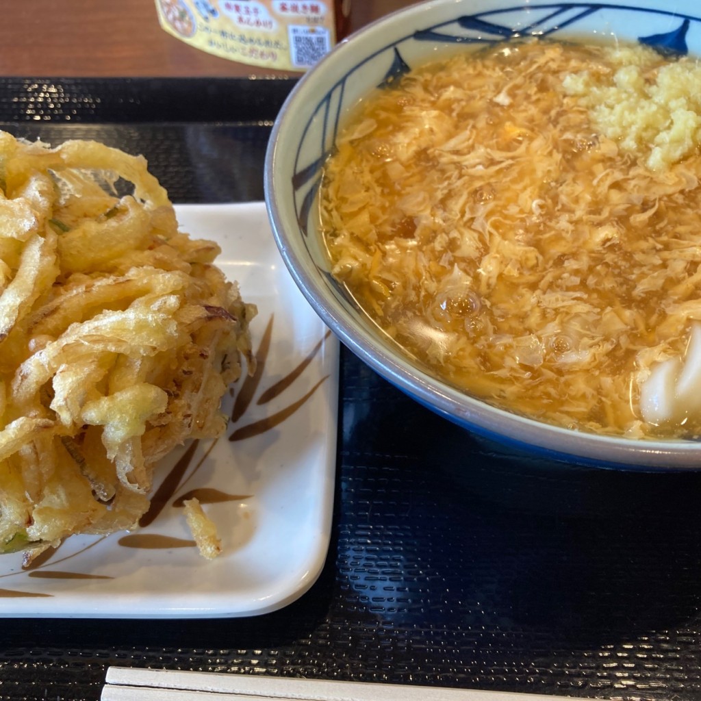 ユーザーが投稿した玉子あんかけの写真 - 実際訪問したユーザーが直接撮影して投稿した昭和通うどん丸亀製麺 尼崎大物店の写真