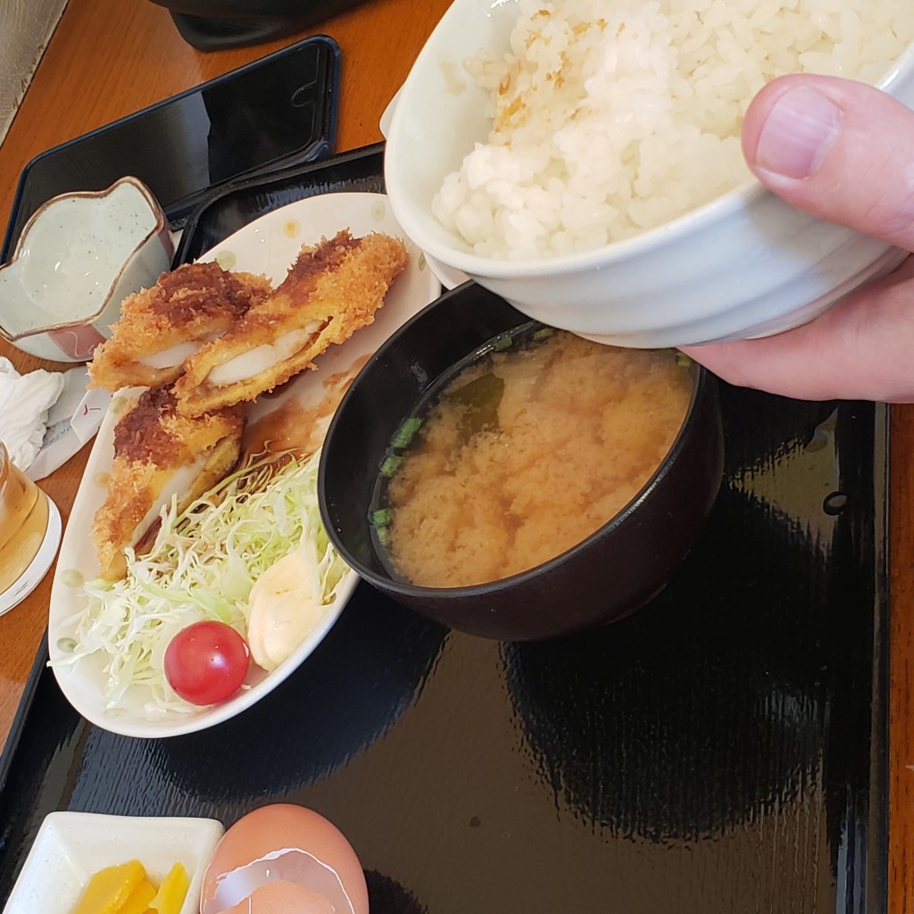 ユーザーが投稿したイカフライ定食の写真 - 実際訪問したユーザーが直接撮影して投稿した吉水町お弁当お弁当やませの写真