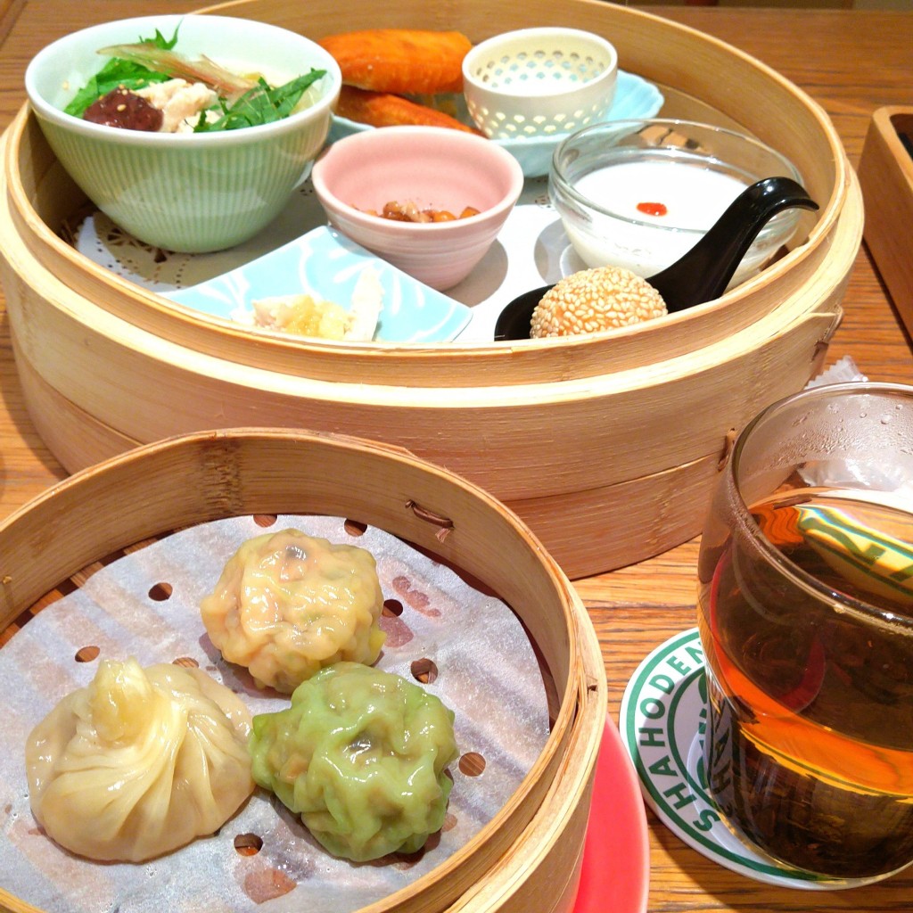 ユーザーが投稿した飲茶セットの写真 - 実際訪問したユーザーが直接撮影して投稿した大深町中華料理粥餐庁 グランフロント大阪店の写真