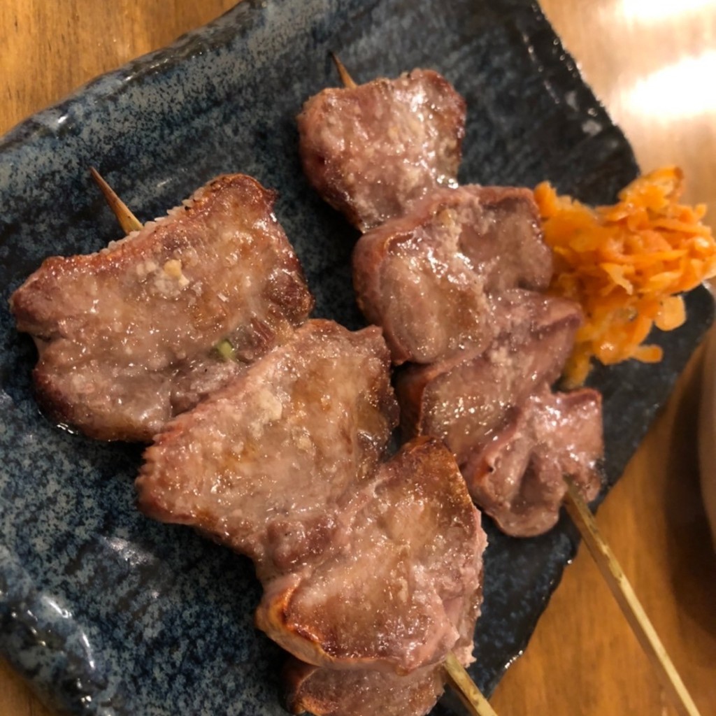ユーザーが投稿したはつ(心臓)の写真 - 実際訪問したユーザーが直接撮影して投稿した泉町鶏料理鶏料理・焼きとり 纜の写真