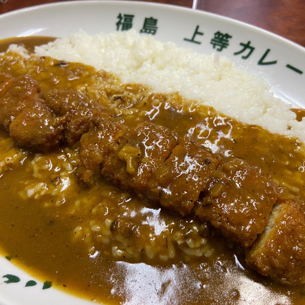 ユーザーが投稿した豚カツカレーの写真 - 実際訪問したユーザーが直接撮影して投稿した布市町カレー上等カレー 布市店の写真