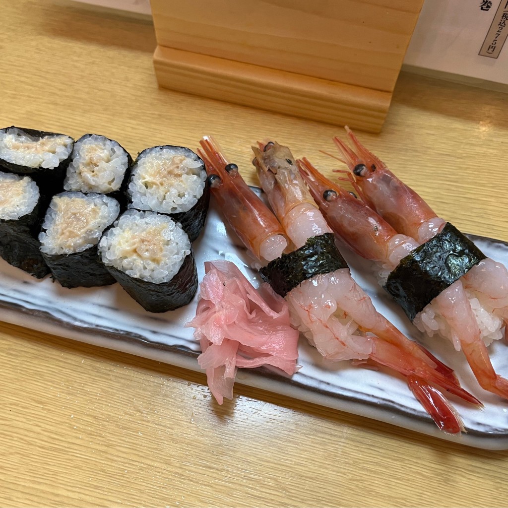 ユーザーが投稿した握り、軍艦巻きの写真 - 実際訪問したユーザーが直接撮影して投稿した天神橋寿司まるまん寿司 天五店の写真