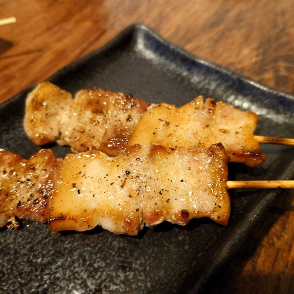 ユーザーが投稿した豚バラ串の写真 - 実際訪問したユーザーが直接撮影して投稿した小倉和食 / 日本料理活烏賊と炭焼 のすけの写真