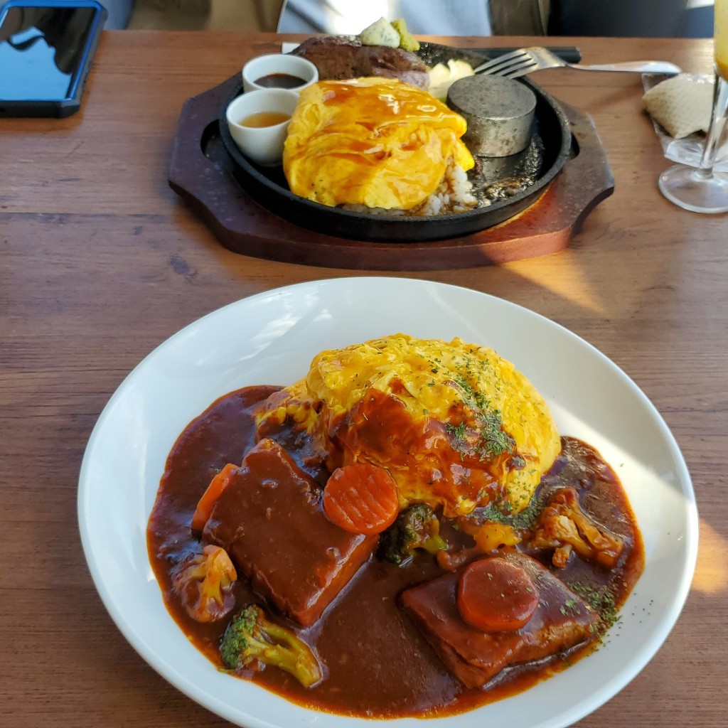 ユーザーが投稿したデミグラスソースオムライスの写真 - 実際訪問したユーザーが直接撮影して投稿した八幡洋食ディッシュ 本店の写真
