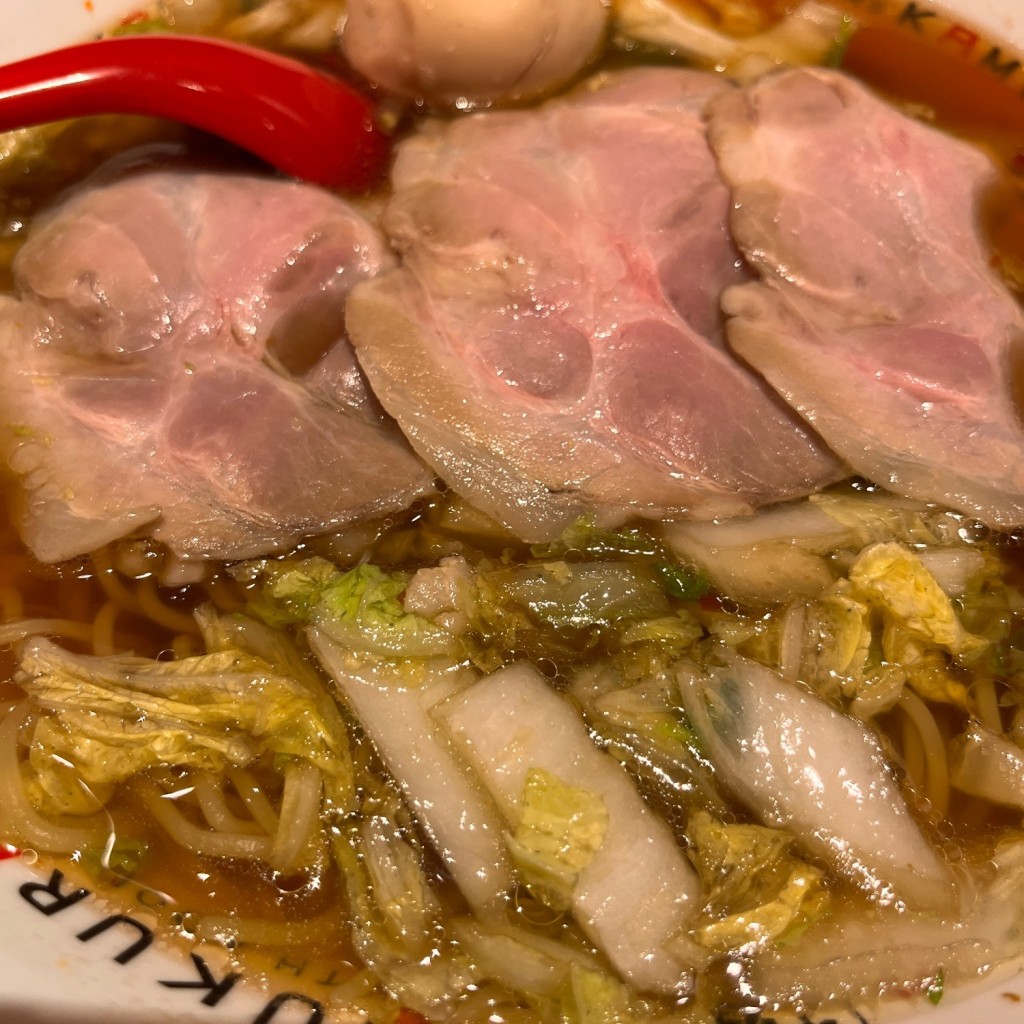 ユーザーが投稿したチャーシュー煮玉子ラーメンの写真 - 実際訪問したユーザーが直接撮影して投稿した高松町ラーメン専門店どうとんぼり神座 阪急西宮ガーデンズ店の写真