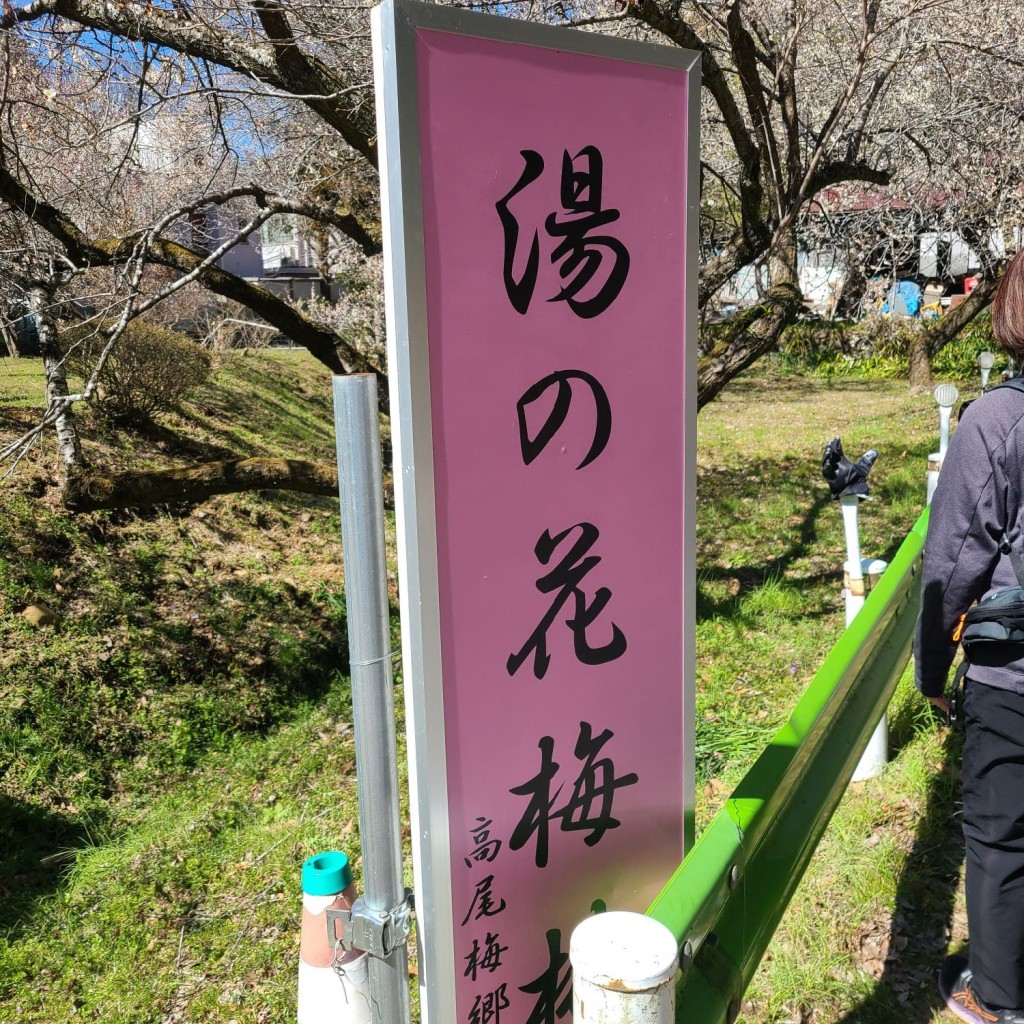 実際訪問したユーザーが直接撮影して投稿した裏高尾町地域名所湯の花梅林の写真