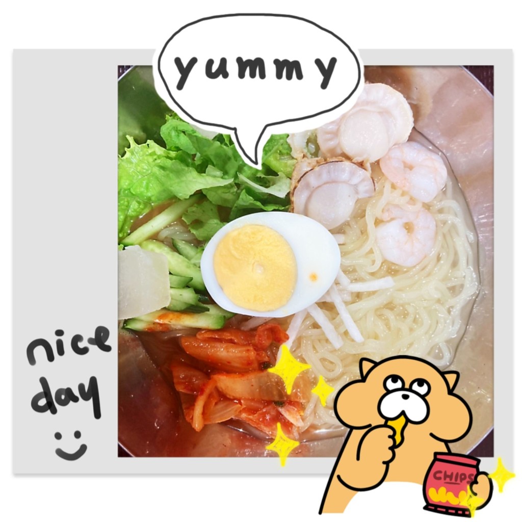 ユーザーが投稿した冷麺 (海鮮サラダ)の写真 - 実際訪問したユーザーが直接撮影して投稿した下平良丼もの焼肉丼 炙り一番 ゆめタウン廿日市店の写真