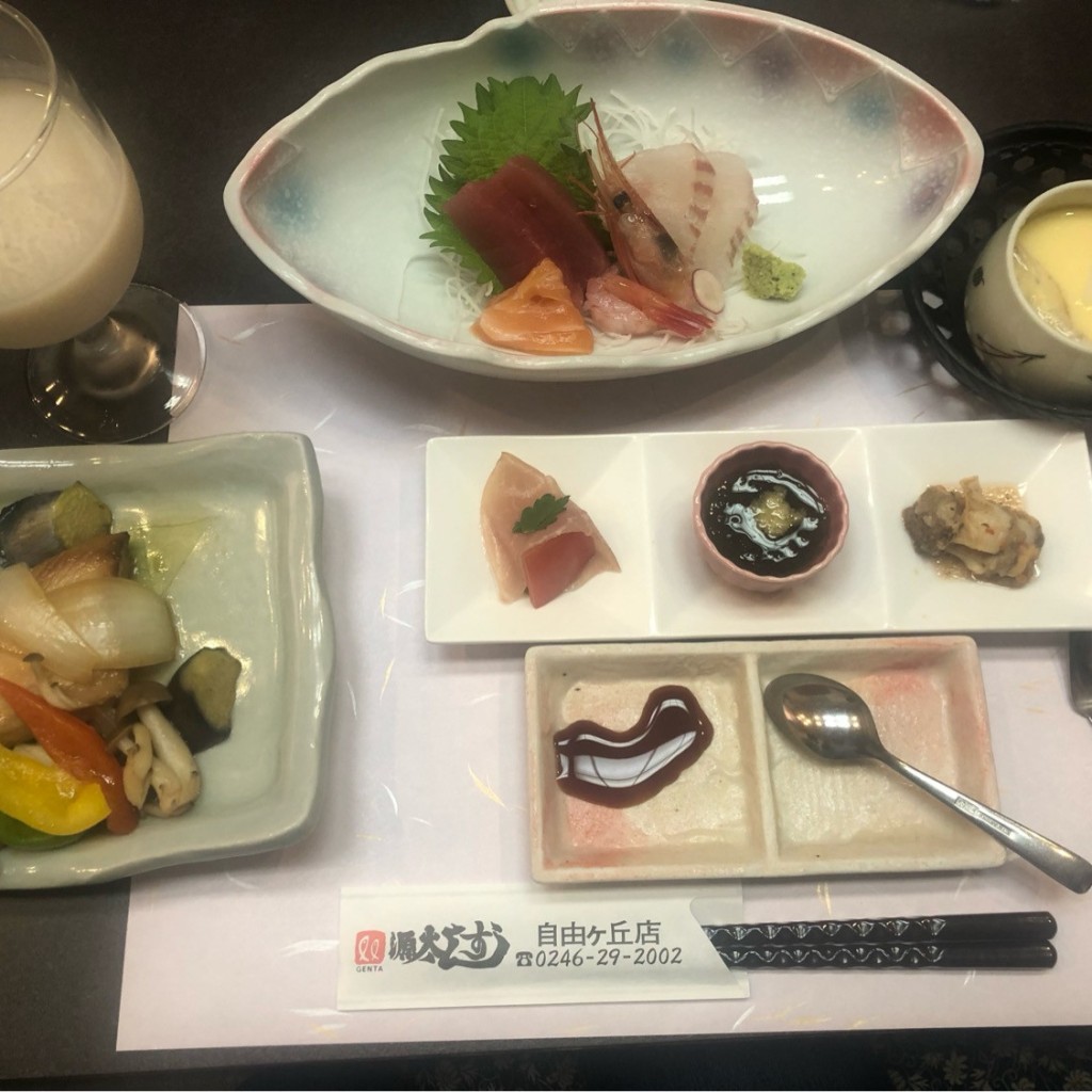 ユーザーが投稿したすし天ぷら御膳の写真 - 実際訪問したユーザーが直接撮影して投稿した自由ケ丘寿司源太ずし 自由ケ丘店の写真
