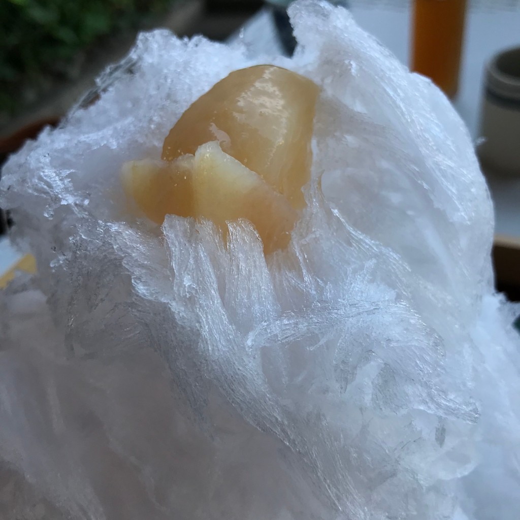ユーザーが投稿したもものかき氷の写真 - 実際訪問したユーザーが直接撮影して投稿した中沢町寿司丸栄の写真