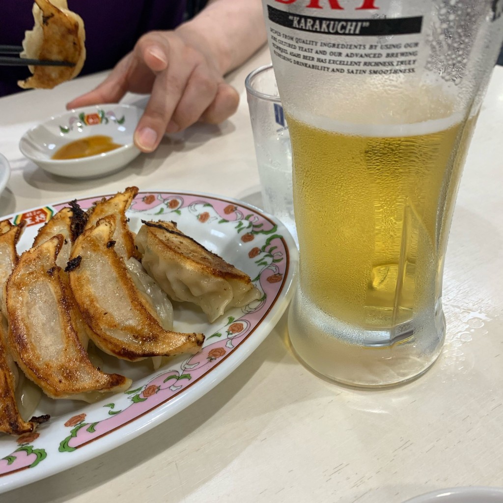 ユーザーが投稿した生ビールの写真 - 実際訪問したユーザーが直接撮影して投稿した小杉町餃子餃子の王将 武蔵小杉店の写真