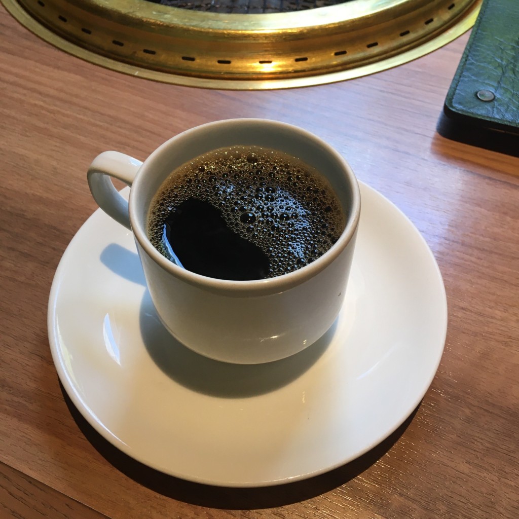 ユーザーが投稿したランチコーヒーの写真 - 実際訪問したユーザーが直接撮影して投稿した中洲焼肉利花苑 中洲明治通り店の写真