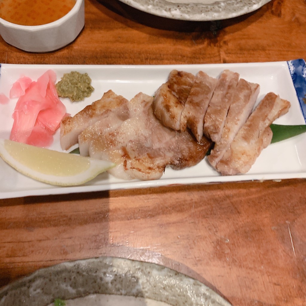 ユーザーが投稿したアグー豚の塩焼きの写真 - 実際訪問したユーザーが直接撮影して投稿した牧志郷土料理沖縄地料理 波照間 国際通り店の写真