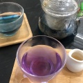 バタフライピーのお茶 - 実際訪問したユーザーが直接撮影して投稿した羽曳が丘カフェゴハンcafeの写真のメニュー情報