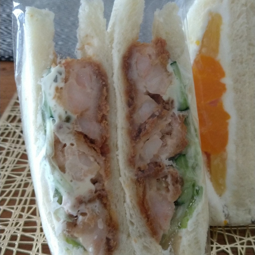 ユーザーが投稿したエビカツの写真 - 実際訪問したユーザーが直接撮影して投稿した篠崎町サンドイッチ手作りサンドイッチ ひまわり 篠崎店の写真