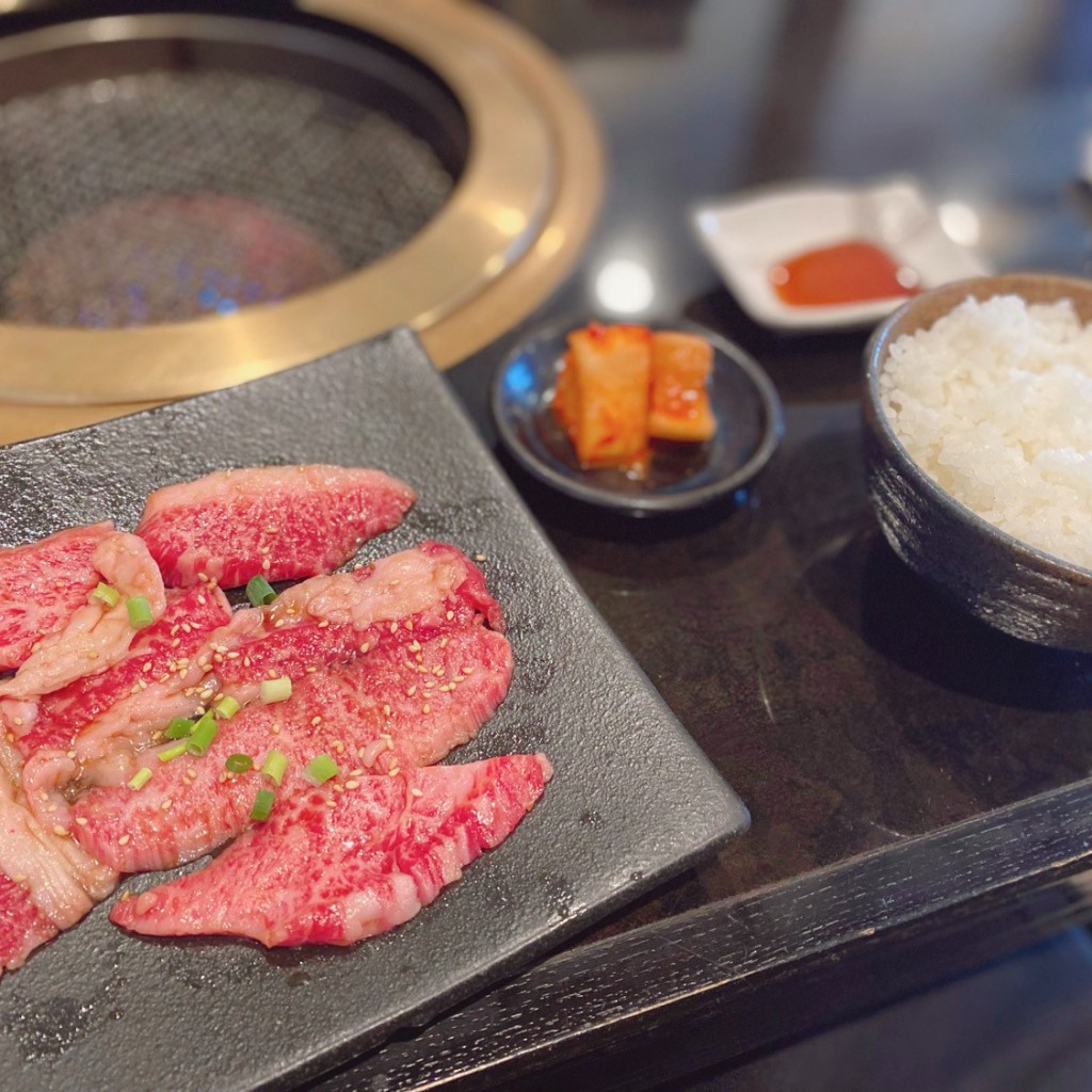 ユーザーが投稿した松坂牛カルビ定食の写真 - 実際訪問したユーザーが直接撮影して投稿した高田焼肉焼肉処くらちゃんの写真