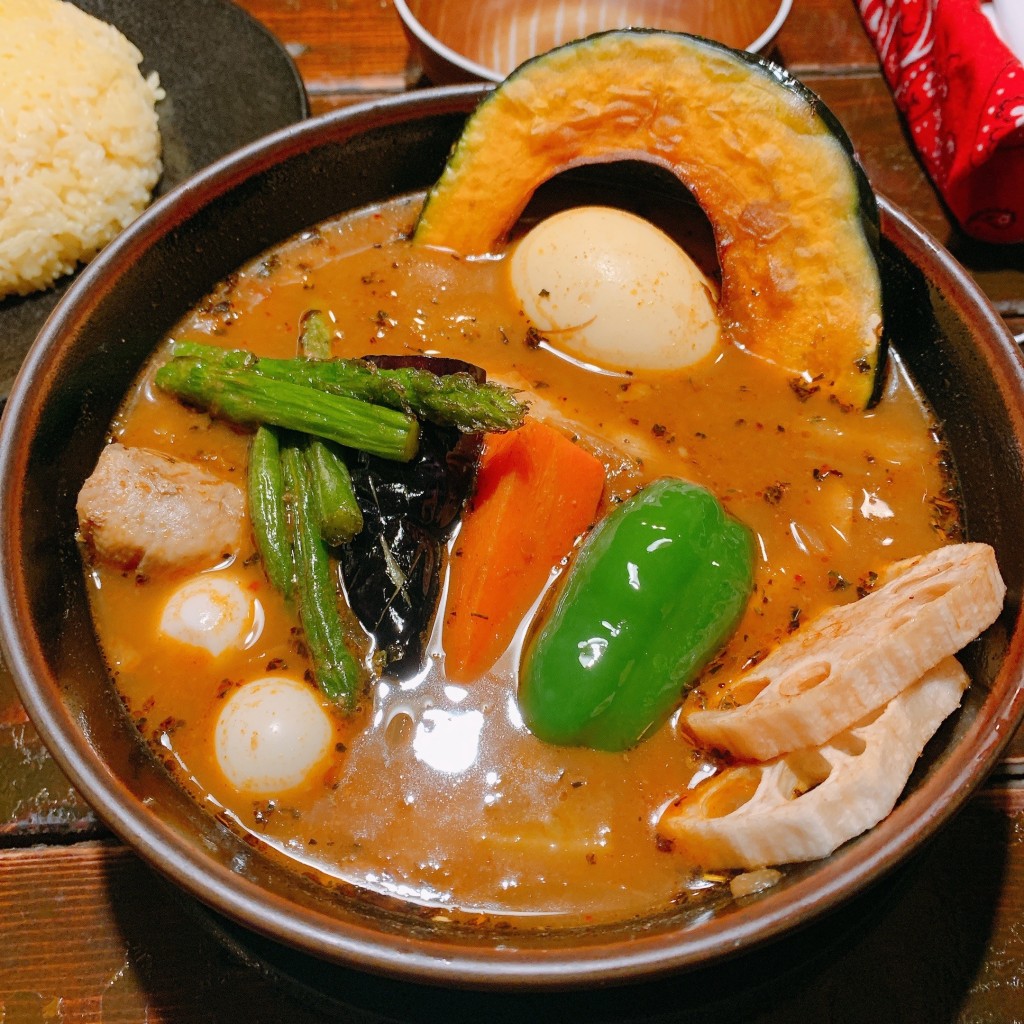 ユーザーが投稿したチキンカレーの写真 - 実際訪問したユーザーが直接撮影して投稿した湯浜町カレーRAMAI 函館店の写真