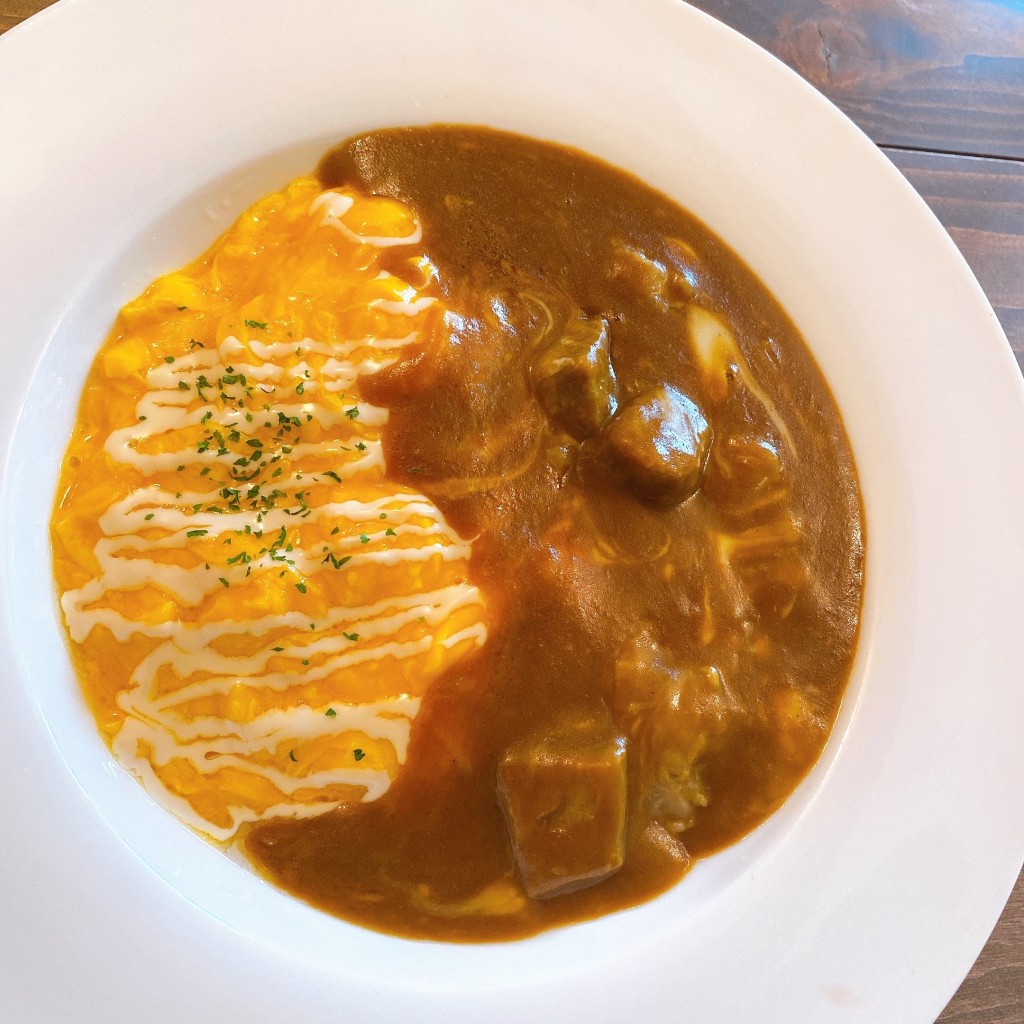 ユーザーが投稿したオムライスランチの写真 - 実際訪問したユーザーが直接撮影して投稿した下黒田洋食洋食 no ARIKAの写真