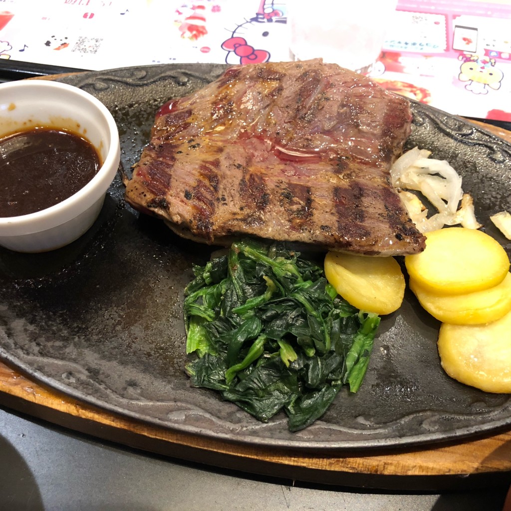 ユーザーが投稿したビーフステーキ(赤身肉)の写真 - 実際訪問したユーザーが直接撮影して投稿した南砂ファミリーレストランデニーズ 南砂店の写真