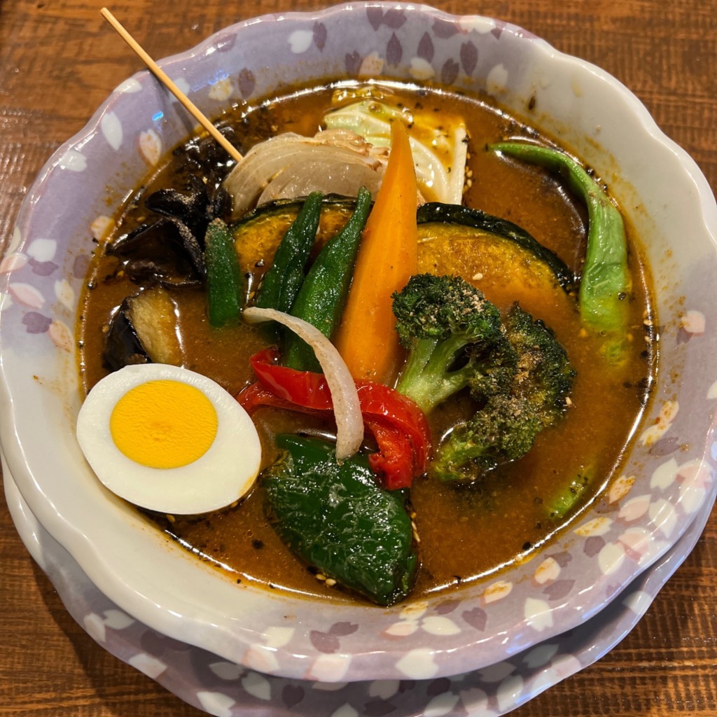 ユーザーが投稿した野菜スープカレーの写真 - 実際訪問したユーザーが直接撮影して投稿した北二十三条東スープカレースープカリー オーヤンの写真