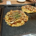 お好み焼きミックス - 実際訪問したユーザーが直接撮影して投稿した下通お好み焼き満月のお好み焼 熊本下通店の写真のメニュー情報