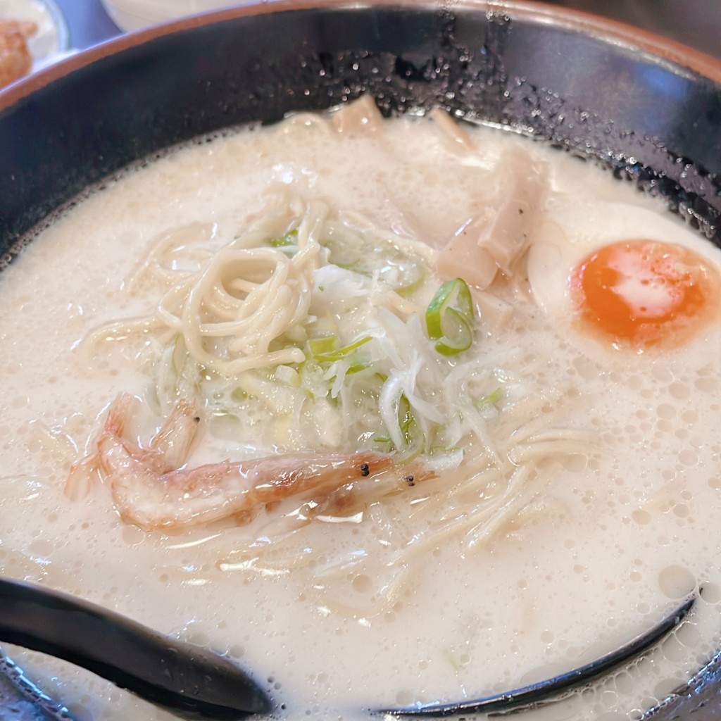 ユーザーが投稿した白エビラーメンの写真 - 実際訪問したユーザーが直接撮影して投稿した粟田ラーメン / つけ麺氷見ラーメン 野々市粟田店の写真