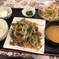 ニラレバ定食 - 実際訪問したユーザーが直接撮影して投稿した西日暮里中華料理満福苑の写真のメニュー情報