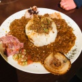 肉肉どろカレー - 実際訪問したユーザーが直接撮影して投稿した翁橋町カレー肉カリー ひだまり庵の写真のメニュー情報