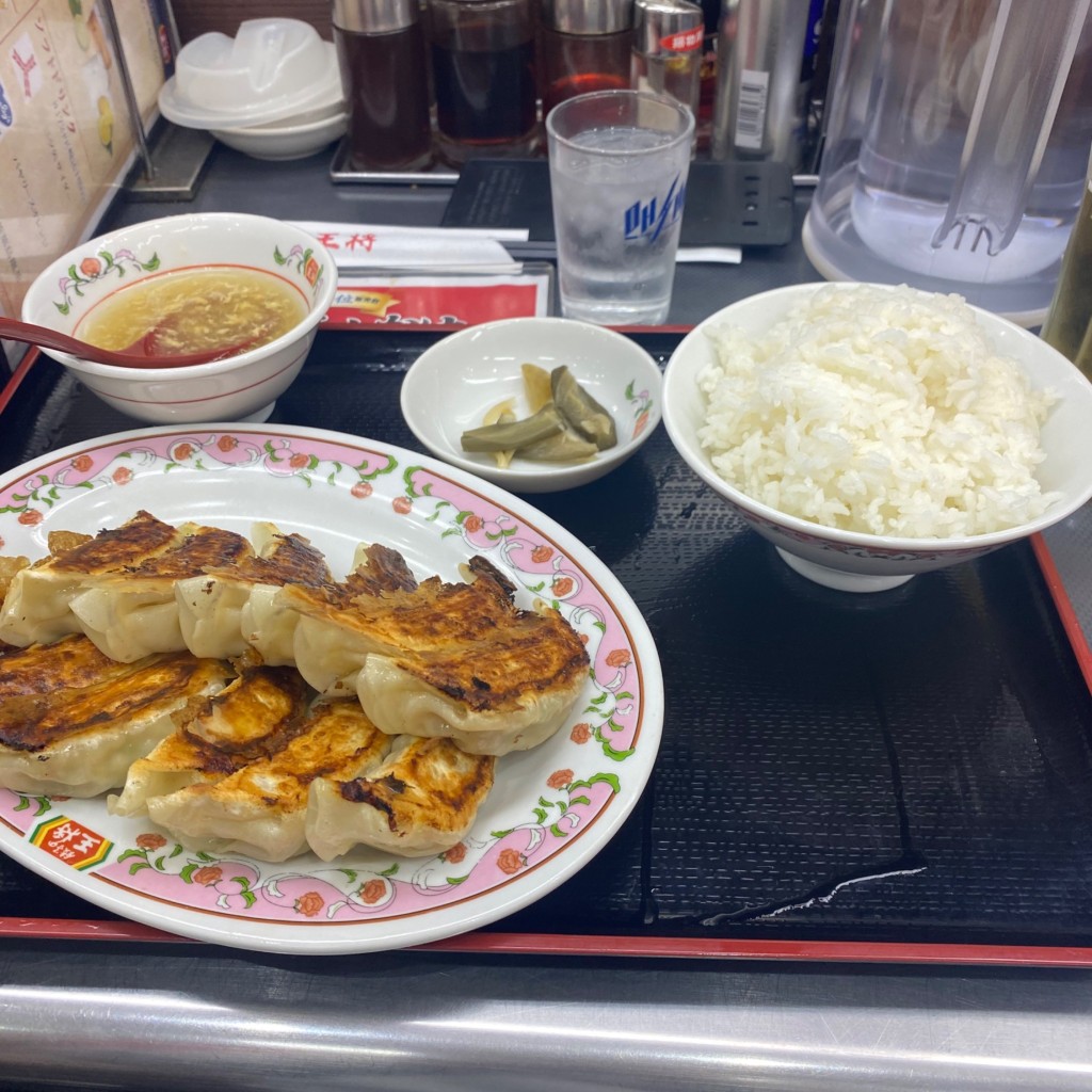 ユーザーが投稿した餃子定食の写真 - 実際訪問したユーザーが直接撮影して投稿した大須餃子餃子の王将 大須観音店の写真